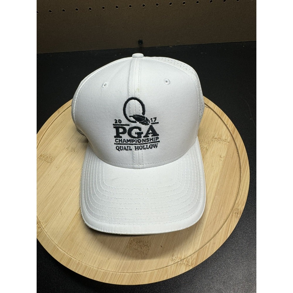 NikeGolf  PGA Championship Quail Hollow 2017 Golf Hat Mens Size M/L flex White‎